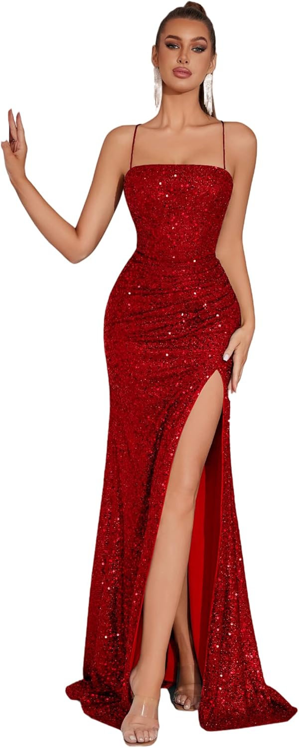 ADYCE Elegant Evening Dress Women Party Long Formal Dress Sequined Strap Ladies Gown Bodycon Floor Length Female Outfits - Image 9
