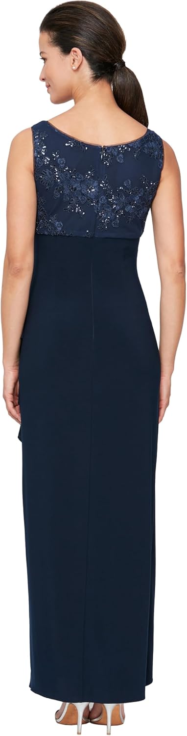 Alex Evenings Women's Empire Waist Bolero Jacket Dress (Petite and Regular Sizes) - Image 4