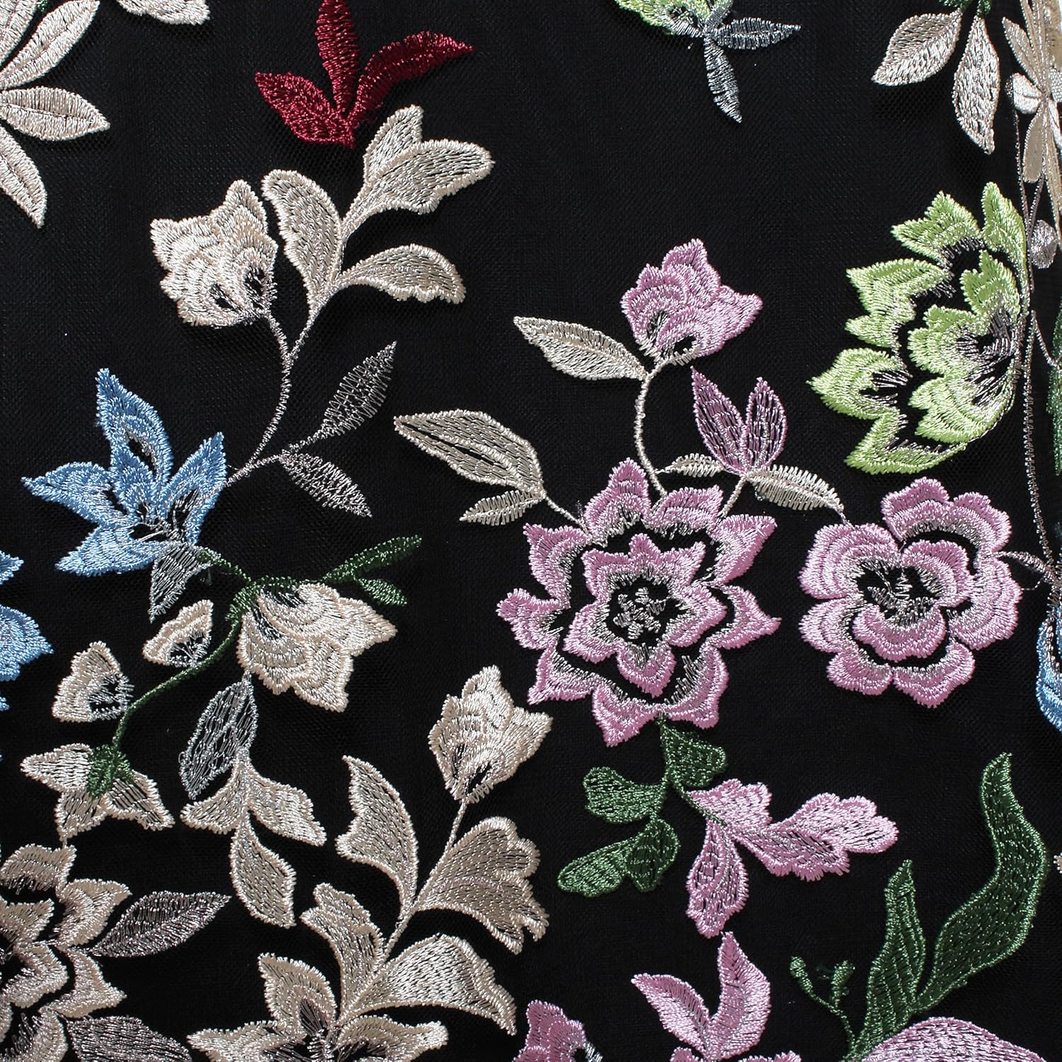 Alex Evenings Women's Long Sleeveless Embroidered A-line Dress - Image 3