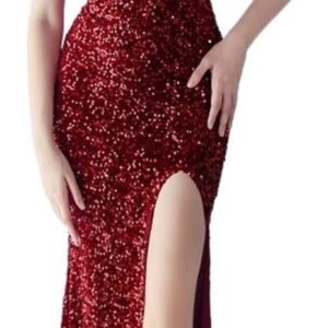 AUOGU Banquet Skirt Design Meaning Shoulder Evening Dress Slim Bridesmaid Dress Ladies Long Dress