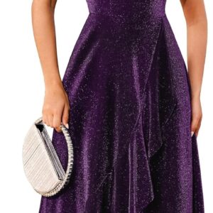 BeryLove Women Sequin Formal Party Dress Wedding Guest Cocktail Long Evening Dresses