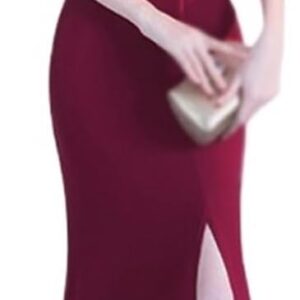 CGTENBS Evening Gown Long Shoulder Dress Long Dress Dinner Dress Wedding Evening Dress(XX-Large)