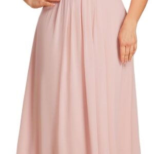 Ever-Pretty Plus Women's Round Neck Appliques Chiffon Short Sleeves Floor Length Plus Size Formal Dresses Evening Gowns