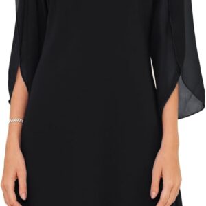 GRACE KARIN Womens Chiffon Dresses Flutter Sleeve Party Wedding Cocktail Dress Size 8-20