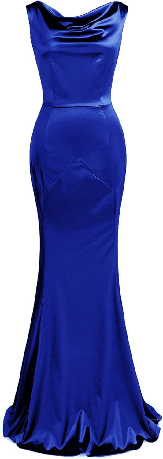 MUXXN Women's 30s Brief Elegant Mermaid Sleeveless Gowns Formal Evening Dress - Image 11