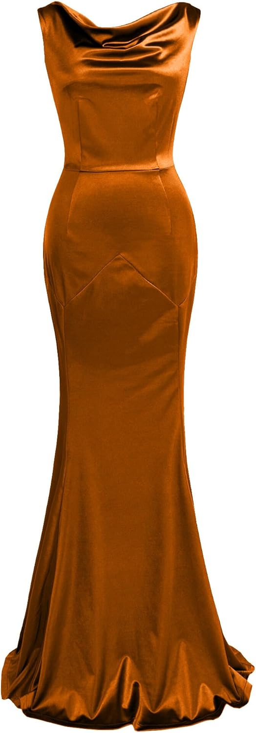 MUXXN Women's 30s Brief Elegant Mermaid Sleeveless Gowns Formal Evening Dress - Image 10
