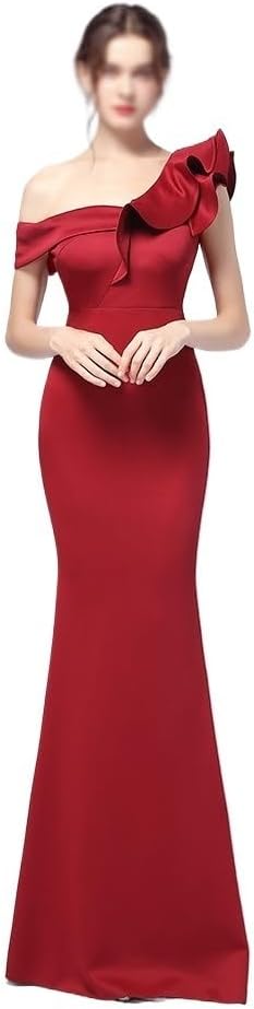 MVUYO Easy Shoulder Party Evening Gown Long Slimming Sexy Dress for Parties - Image 2