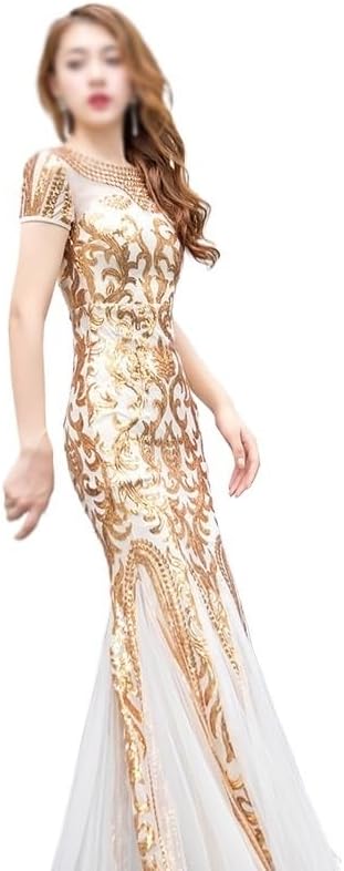 ONMYJFD Evening Dress Spring Long Sequin Banquet Evening Wear Slimming Annual Performance Evening Dress - Image 2