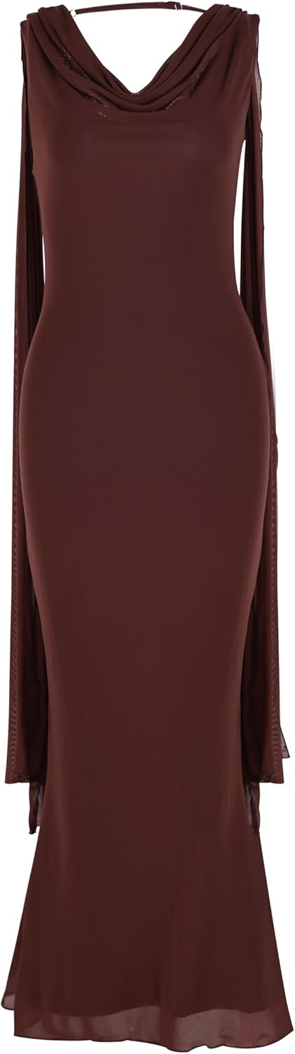 Parthea Women's Summer Formal Wedding Guest Dresses Sleeveless Backless Long Elegant Evening Party Maxi Bodycon Dress - Image 7