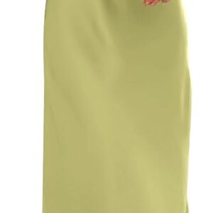 PRETTYGARDEN Women's 2025 Summer Satin Dress Elegant Sleeveless Mock Neck Cocktail Party Maxi Dresses