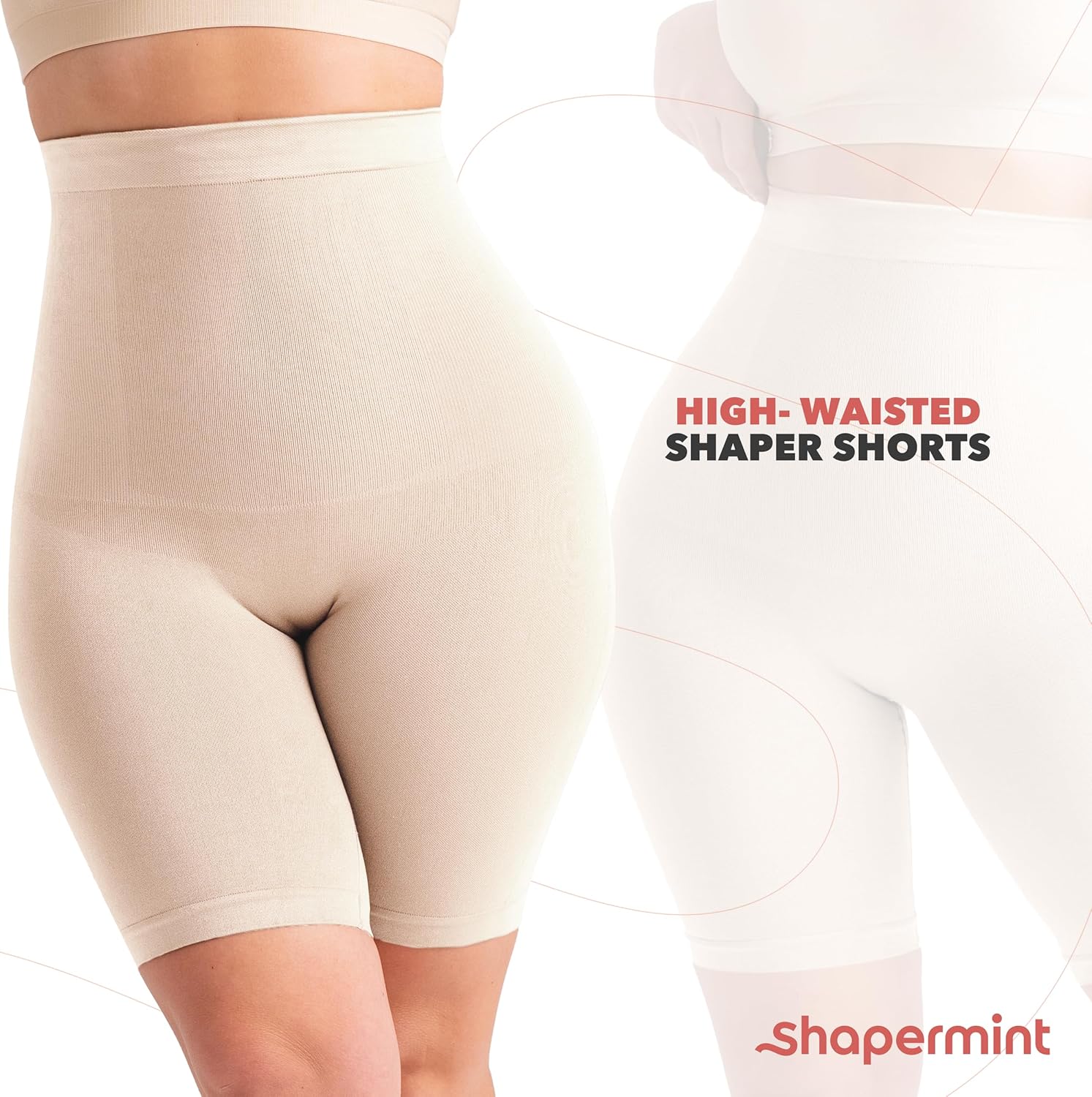 SHAPERMINT Shapewear for Women - High-Waisted Shapewear Tummy Control Shorts, Faja Body Shaper, Underwear for Women - Image 7