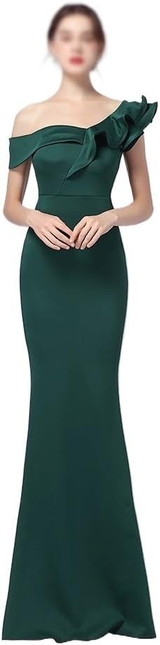 SIDUFHAOPKLL Dress Easy Shoulder Party Evening Dress Party Long Look Slim Sexy - Image 2