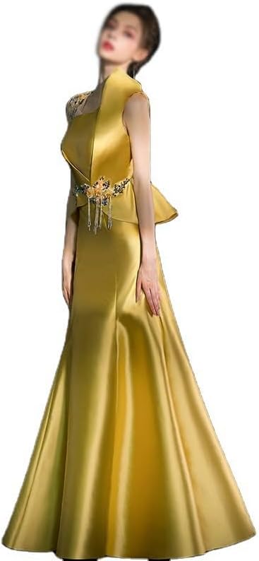 SIDUFHAOPKLL Evening Dress Ladies Banquet Long Annual Party Performance Dress Dress - Image 3