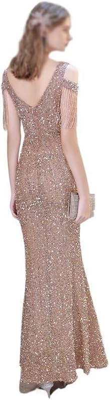 SIDUFHAOPKLL Evening Dress Women's Slimming Dress for Banquet - Image 3