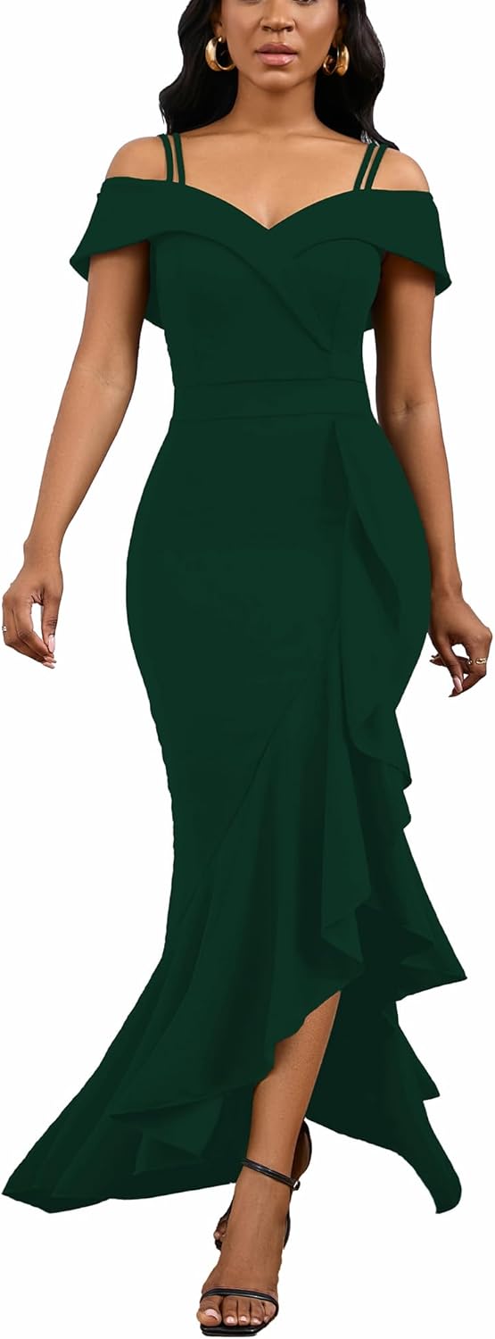 TDiooCor 2025 Women's Sexy Elegant Formal Dress Sleeveless Wedding Guest Bride Dresses - Image 8