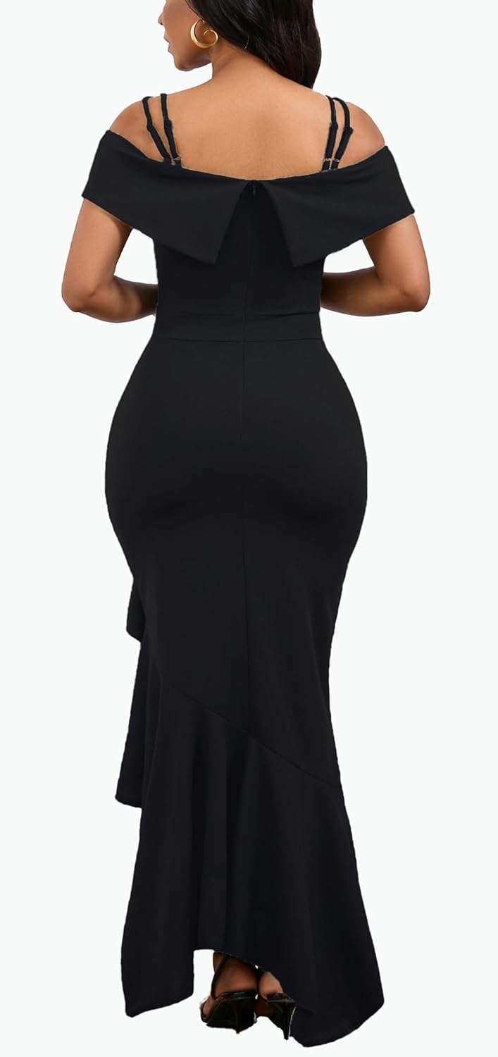 TDiooCor 2025 Women's Sexy Elegant Formal Dress Sleeveless Wedding Guest Bride Dresses - Image 4