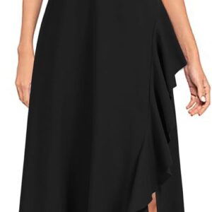 Viwenni Women's Ruffle Vintage 1950s Party Swing Evening Formal Dresses