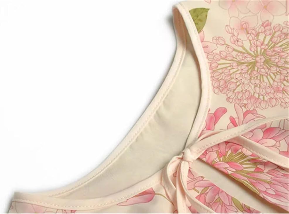 Women Elegant Evening Dress Flare Sleeves High Waist Print Swing for Formal Occasions - Image 4