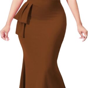 Women Evening Dress Bodycon Long Maxi Dresses Sexy Floor Length Mermaid Dress