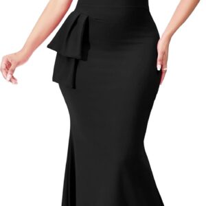 Women Evening Dress Bodycon Long Maxi Dresses Sexy Floor Length Mermaid Dress