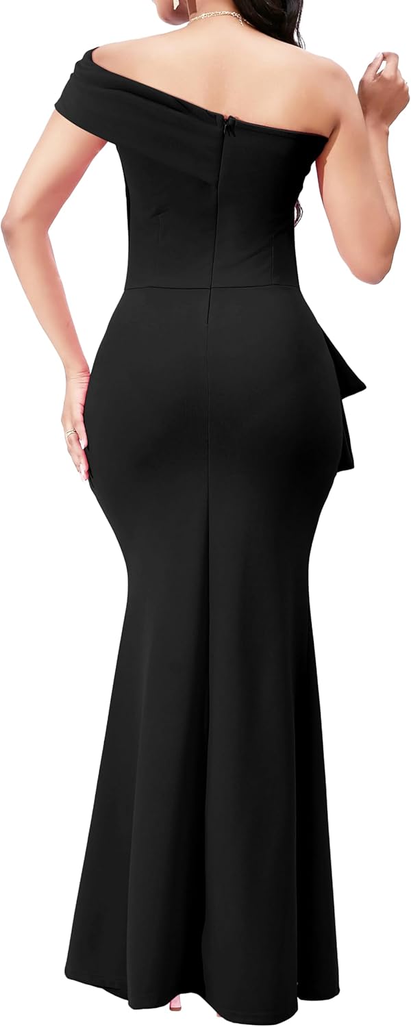 Women Evening Dress Bodycon Long Maxi Dresses Sexy Floor Length Mermaid Dress - Image 6