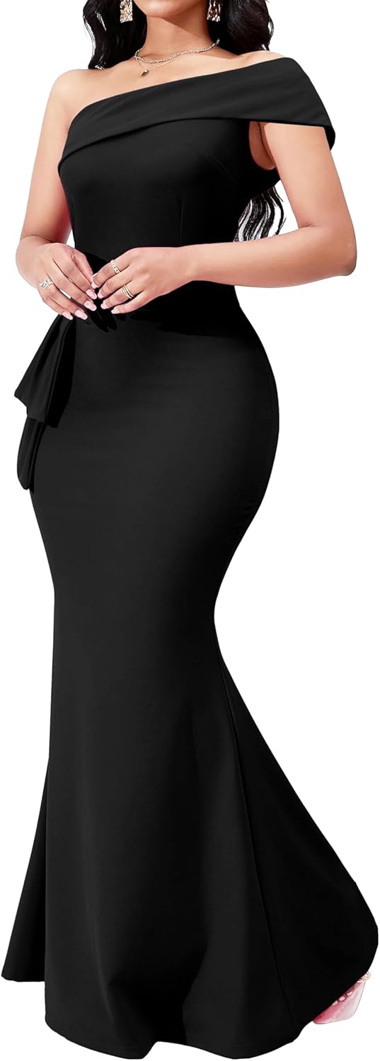 Women Evening Dress Bodycon Long Maxi Dresses Sexy Floor Length Mermaid Dress - Image 4