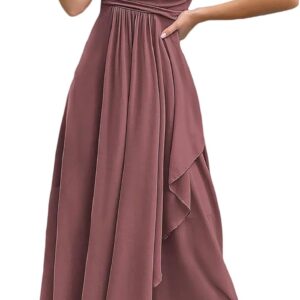 Women's 2026 Spring Formal Evening Gown Elegant Long Prom Dress A Line Wedding Guest Party Cocktail Bridesmaid Maxi Dress